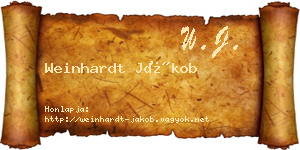 Weinhardt Jákob névjegykártya